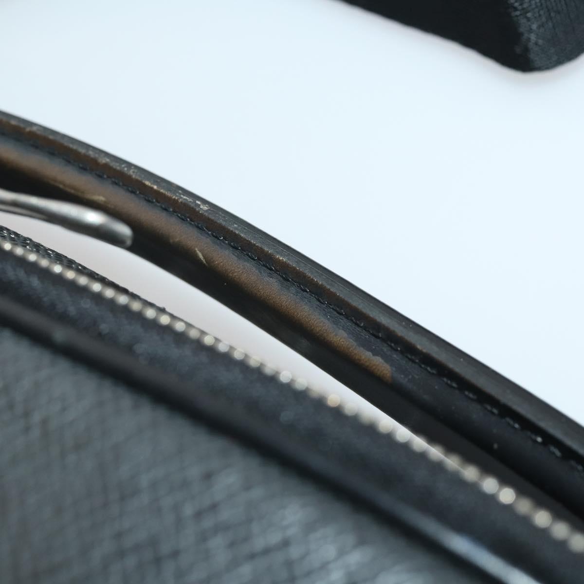 LOUIS VUITTON Taiga Tula Shoulder Bag Black M30762 LV Auth BA15403