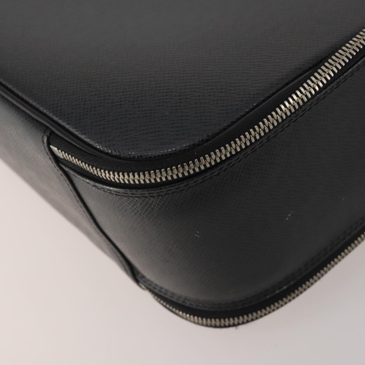 LOUIS VUITTON Taiga Tula Shoulder Bag Black M30762 LV Auth BA15403