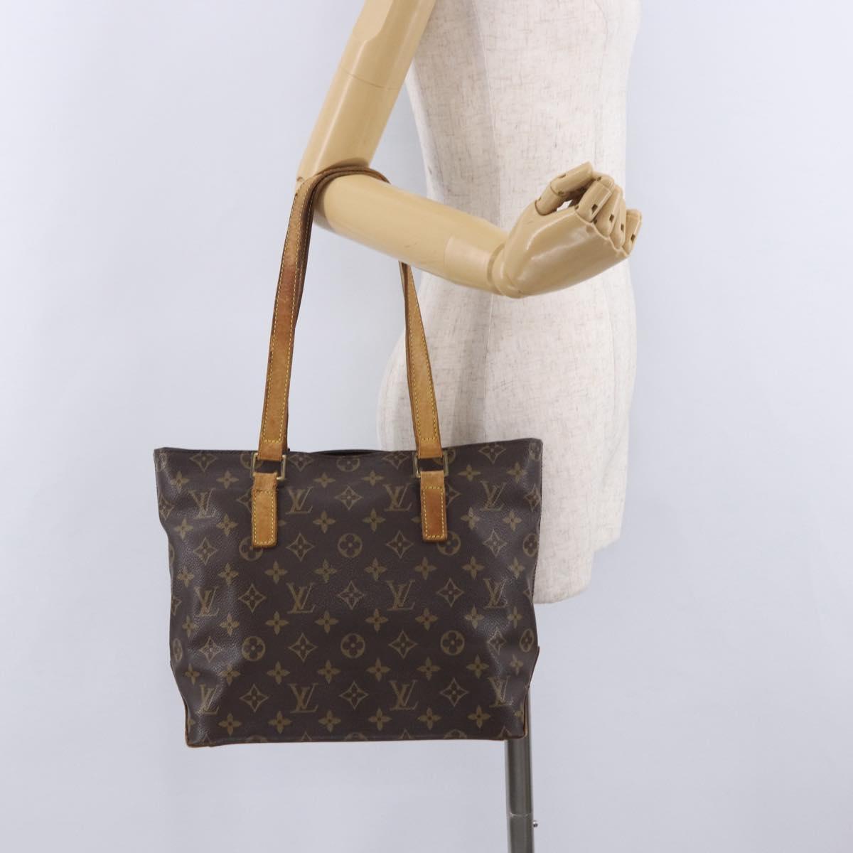 LOUIS VUITTON Monogram Cabas Piano Tote Bag M51148 LV Auth BA15405