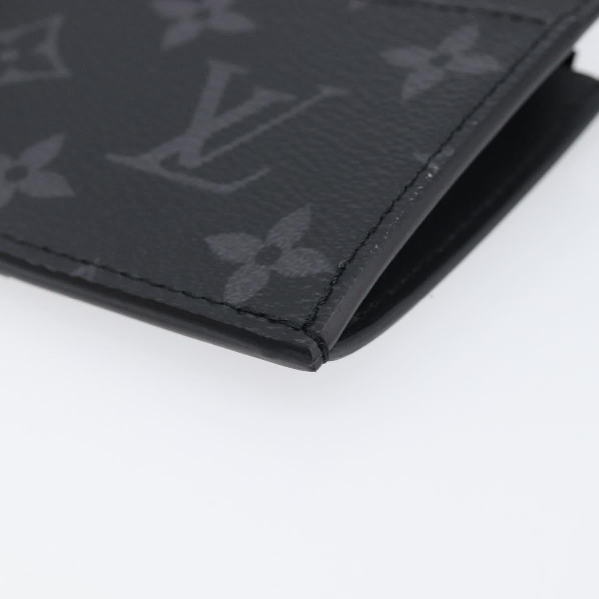 LOUIS VUITTON Monogram Eclipse Coin Card Holder M29656 LV Auth BA15412M