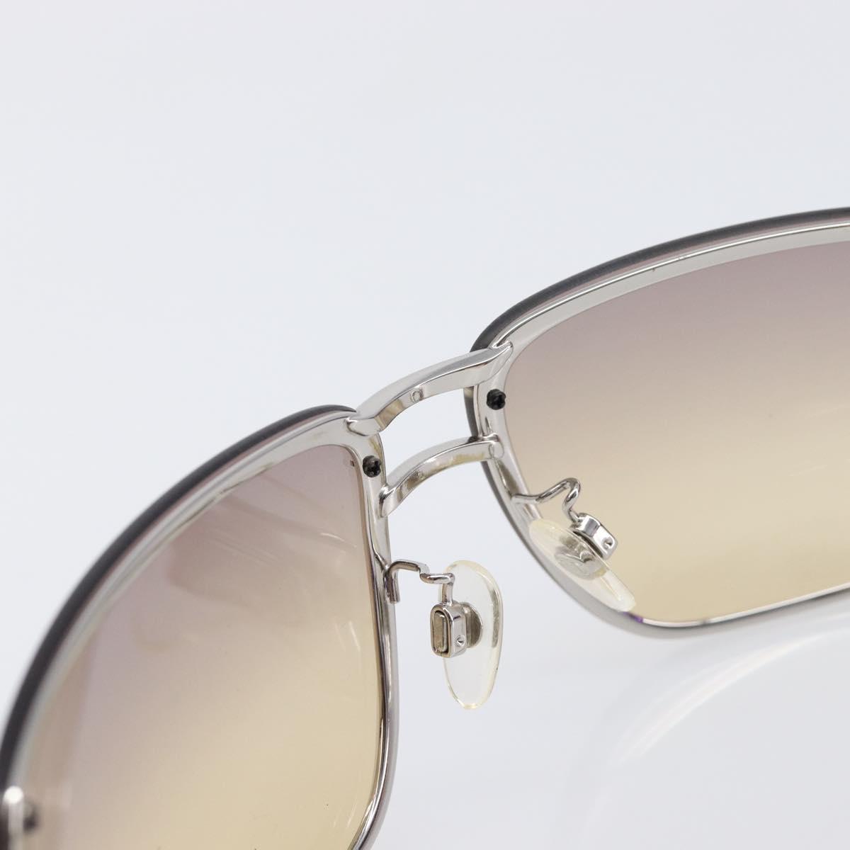 CHANEL Sunglasses Plastic Purple Silver CC Auth BA15416