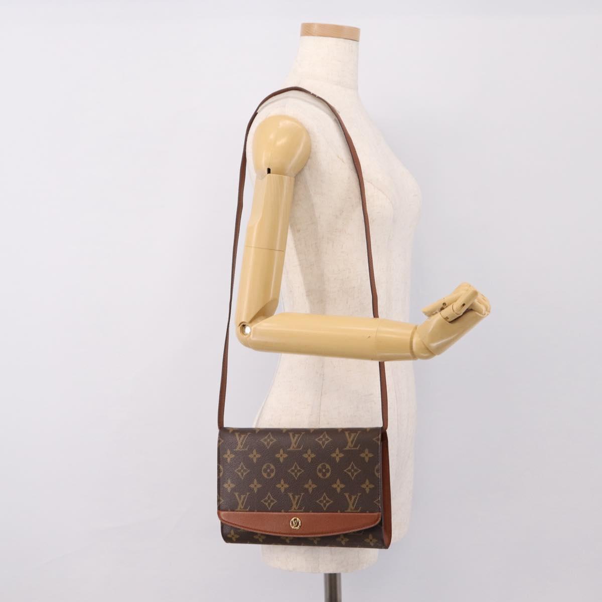 LOUIS VUITTON Monogram Bordeaux 24 Shoulder Bag M51798 LV Auth BA15427