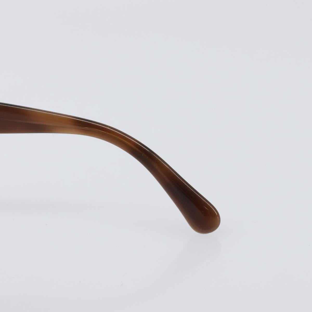 CHANEL Sunglasses Plastic Brown Silver CC Auth BA15428