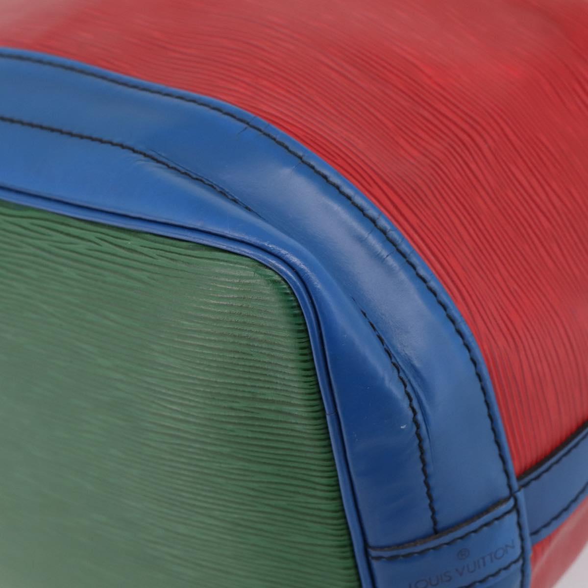 LOUIS VUITTON Epi Noe Shoulder Bag Red Green Blue M44082 LV Auth BA15430