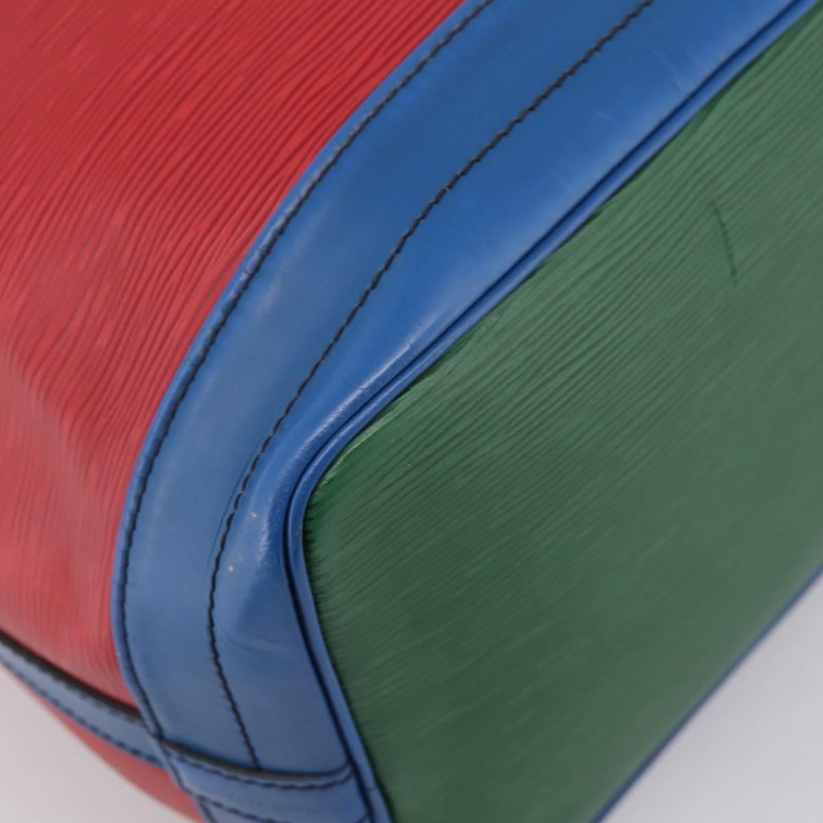 LOUIS VUITTON Epi Noe Shoulder Bag Red Green Blue M44082 LV Auth BA15430