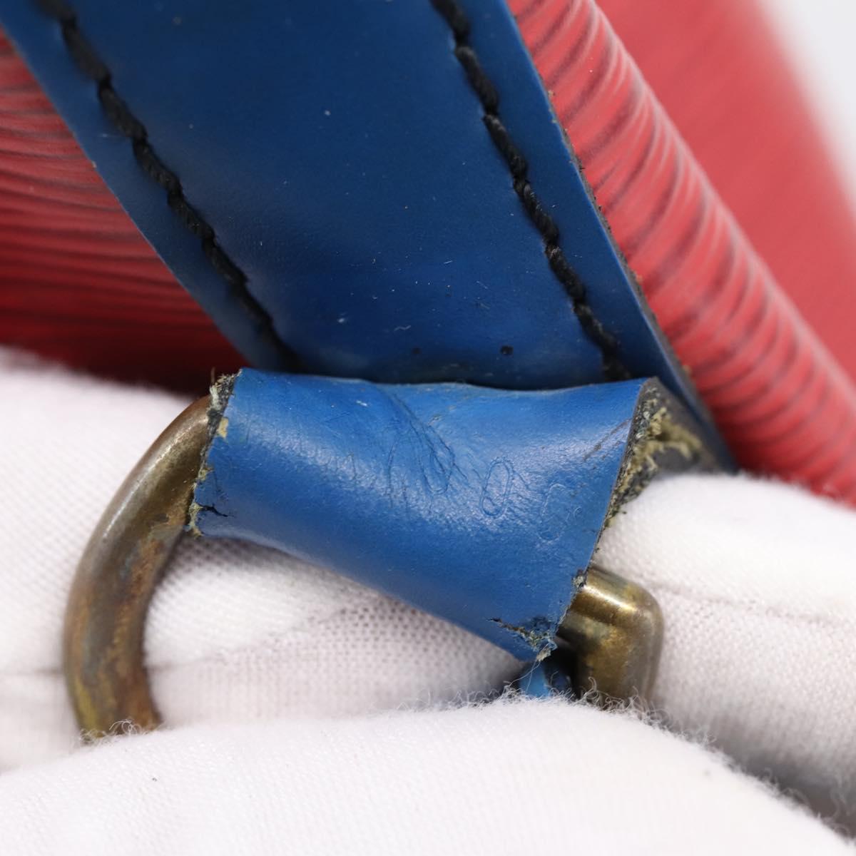 LOUIS VUITTON Epi Noe Shoulder Bag Red Green Blue M44082 LV Auth BA15430