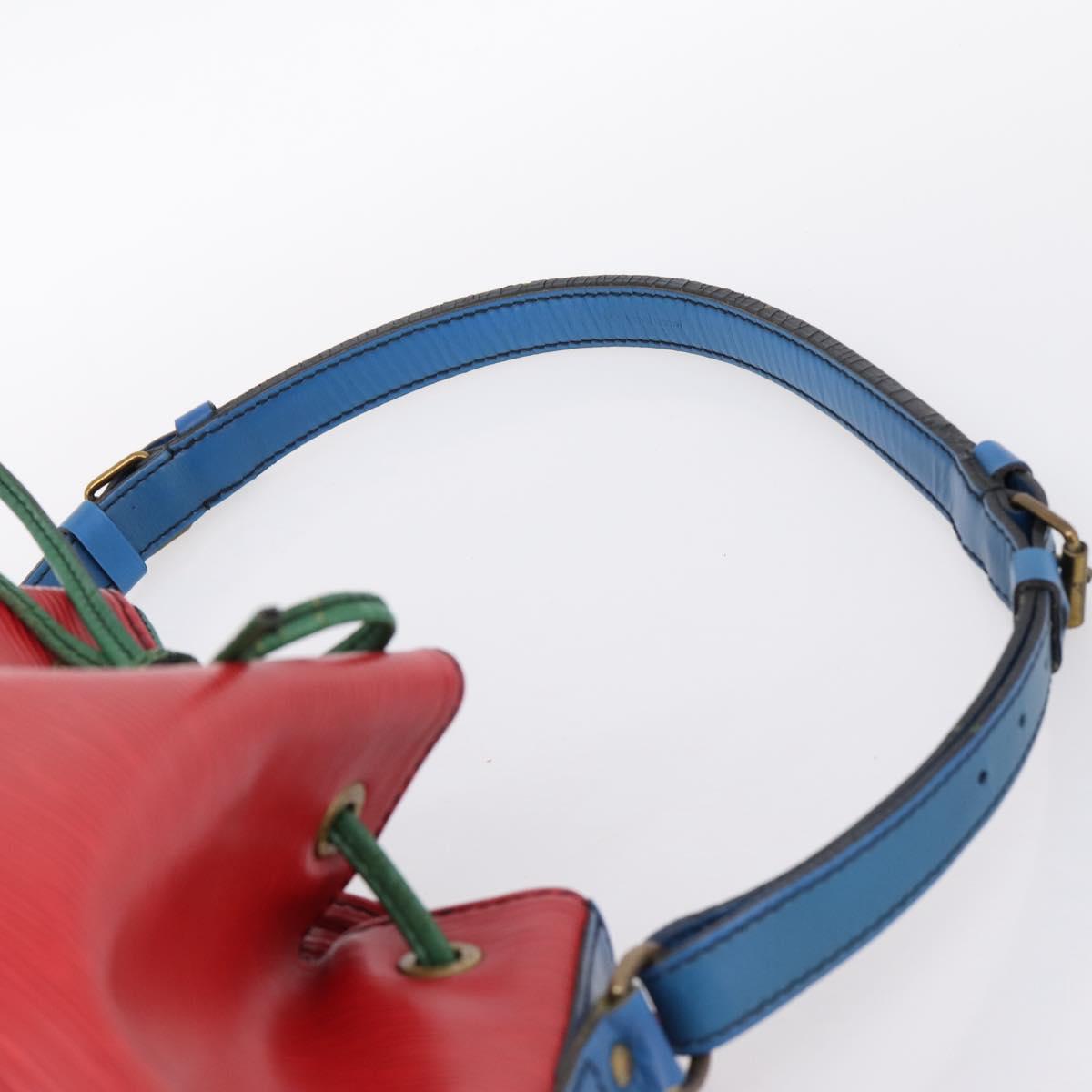 LOUIS VUITTON Epi Noe Shoulder Bag Red Green Blue M44082 LV Auth BA15430