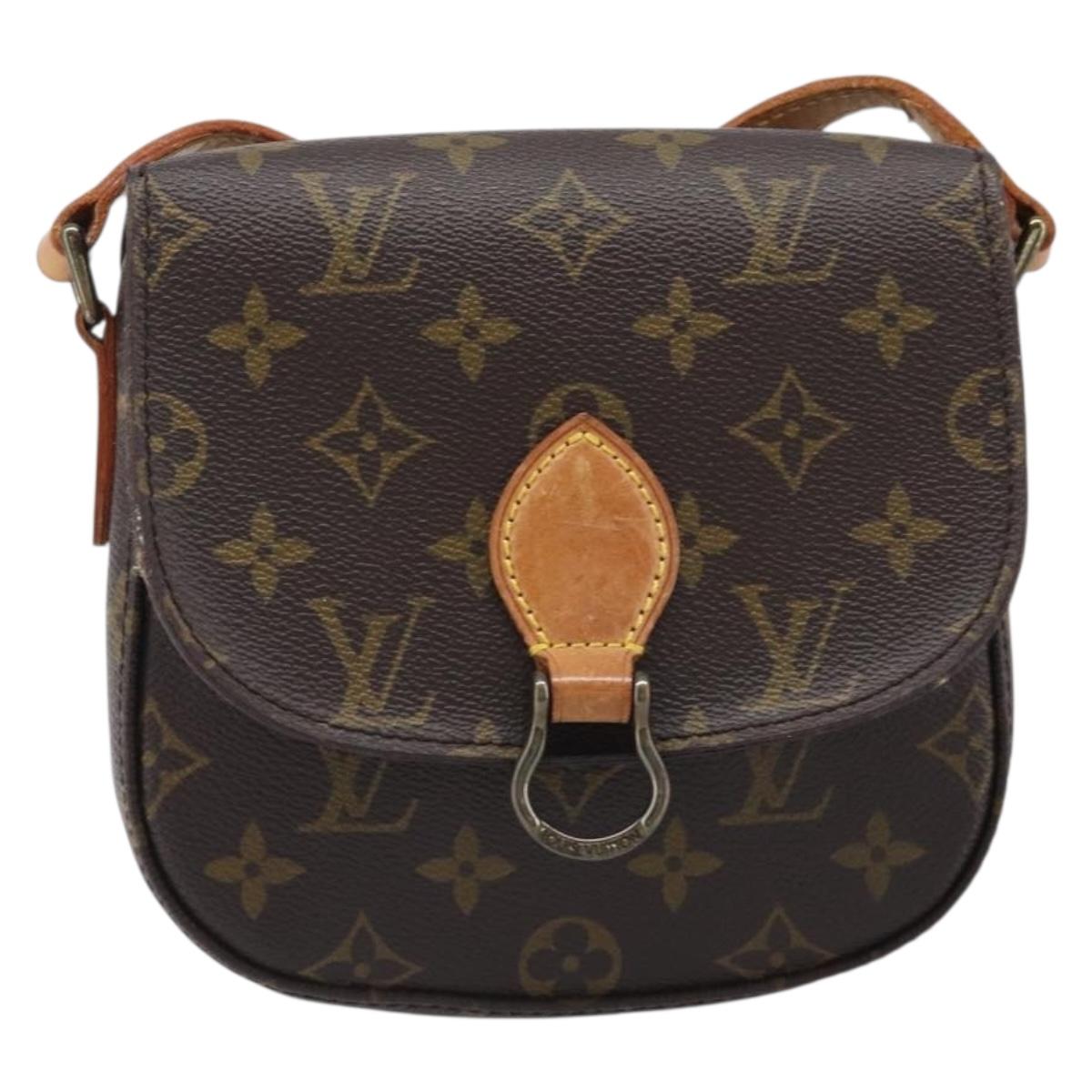 LOUIS VUITTON Monogram Saint Cloud PM Shoulder Bag M51244 LV Auth BA15431A