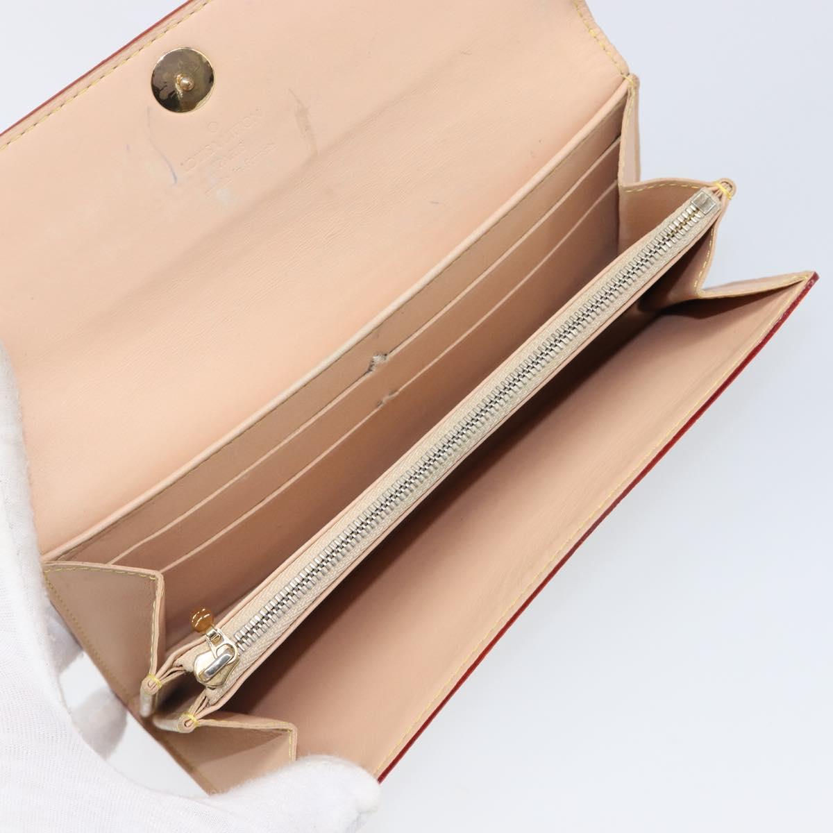 LOUIS VUITTON Monogram Multicolor Portefeiulle Sarah White M93745 Auth BA15433