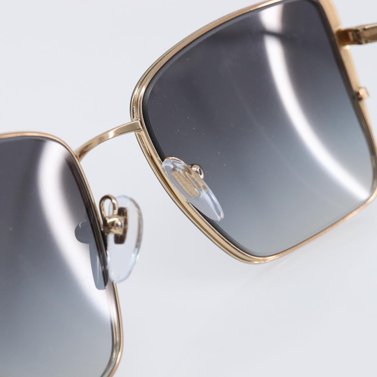 BVLGARI Sunglasses Plastic Black Gold Tone Auth BA15436V