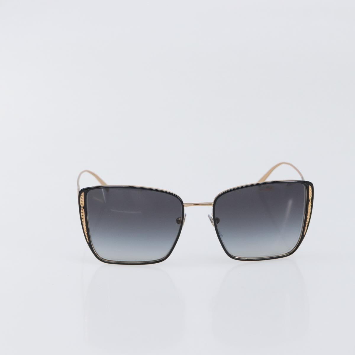 BVLGARI Sunglasses Plastic Black Gold Tone Auth BA15436V