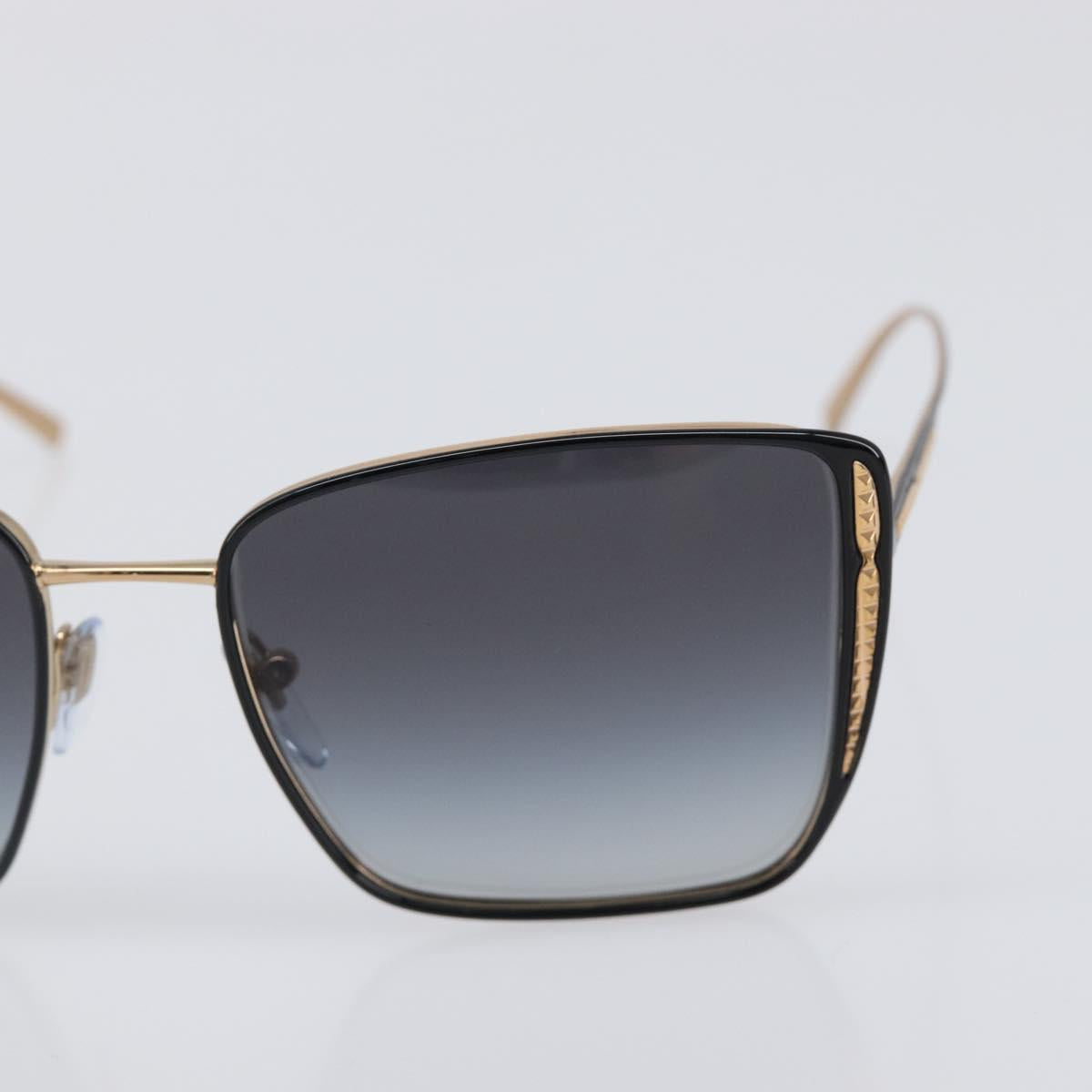 BVLGARI Sunglasses Plastic Black Gold Tone Auth BA15436V