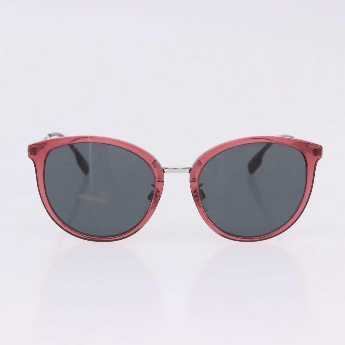 BURBERRY Sunglasses Plastic 2 Set Red Silver Gold Auth BA15437