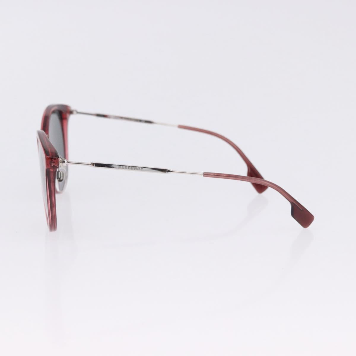 BURBERRY Sunglasses Plastic 2 Set Red Silver Gold Auth BA15437