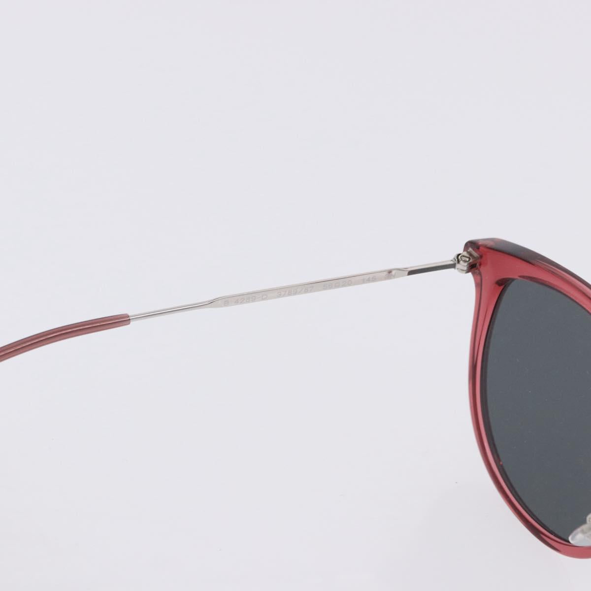 BURBERRY Sunglasses Plastic 2 Set Red Silver Gold Auth BA15437