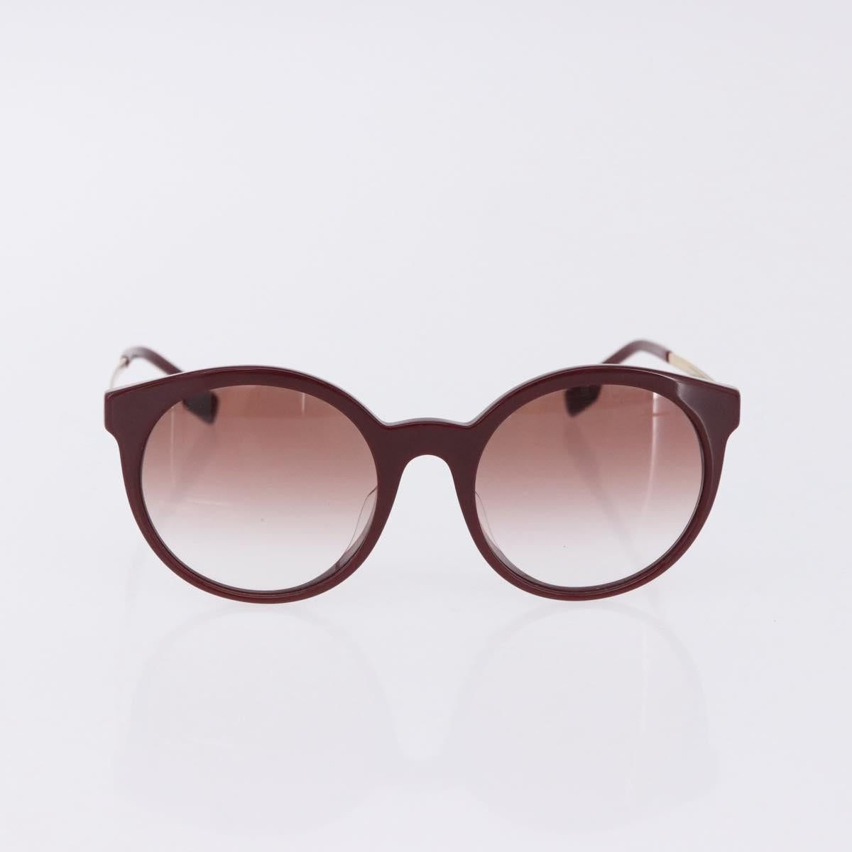 BURBERRY Sunglasses Plastic 2 Set Red Silver Gold Auth BA15437