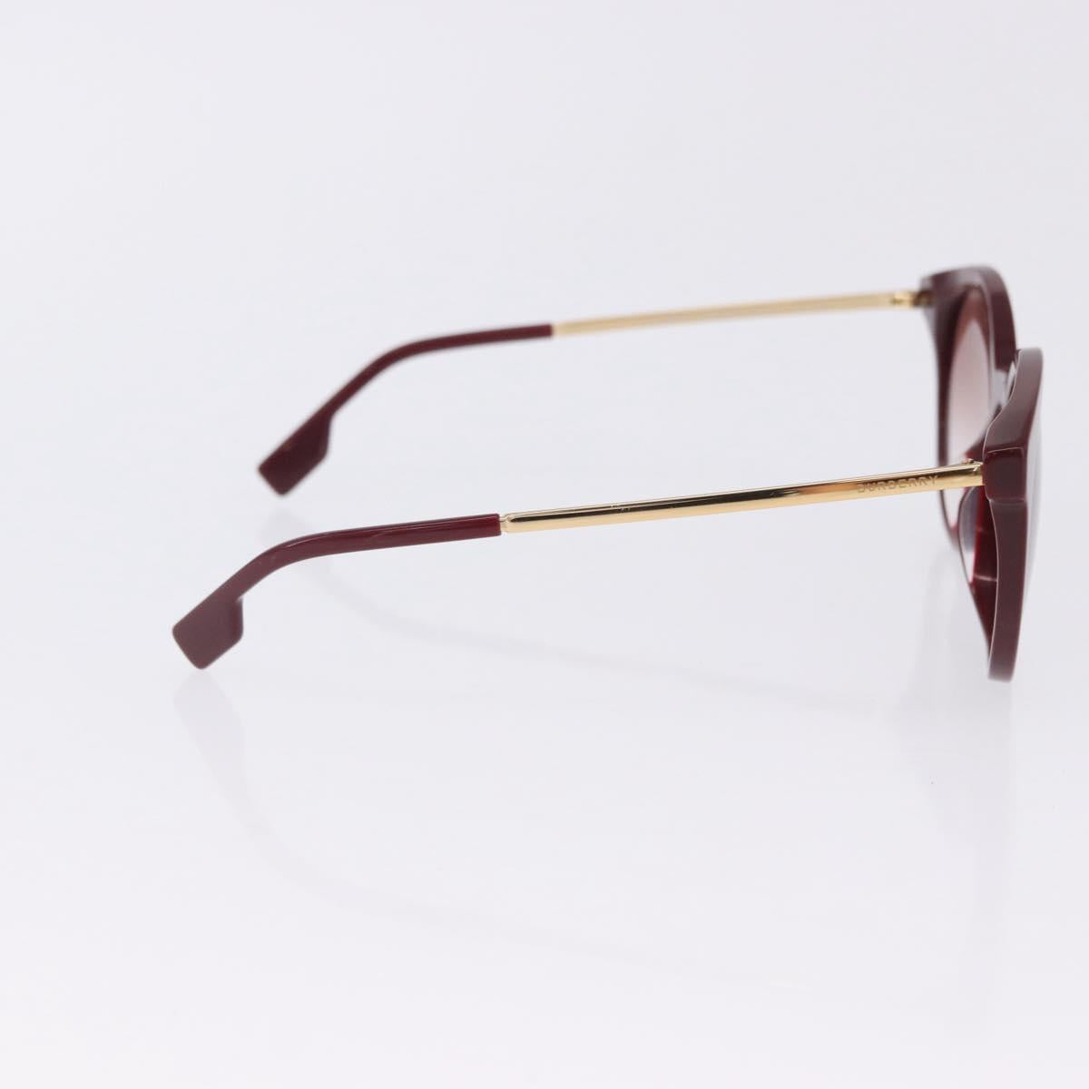 BURBERRY Sunglasses Plastic 2 Set Red Silver Gold Auth BA15437