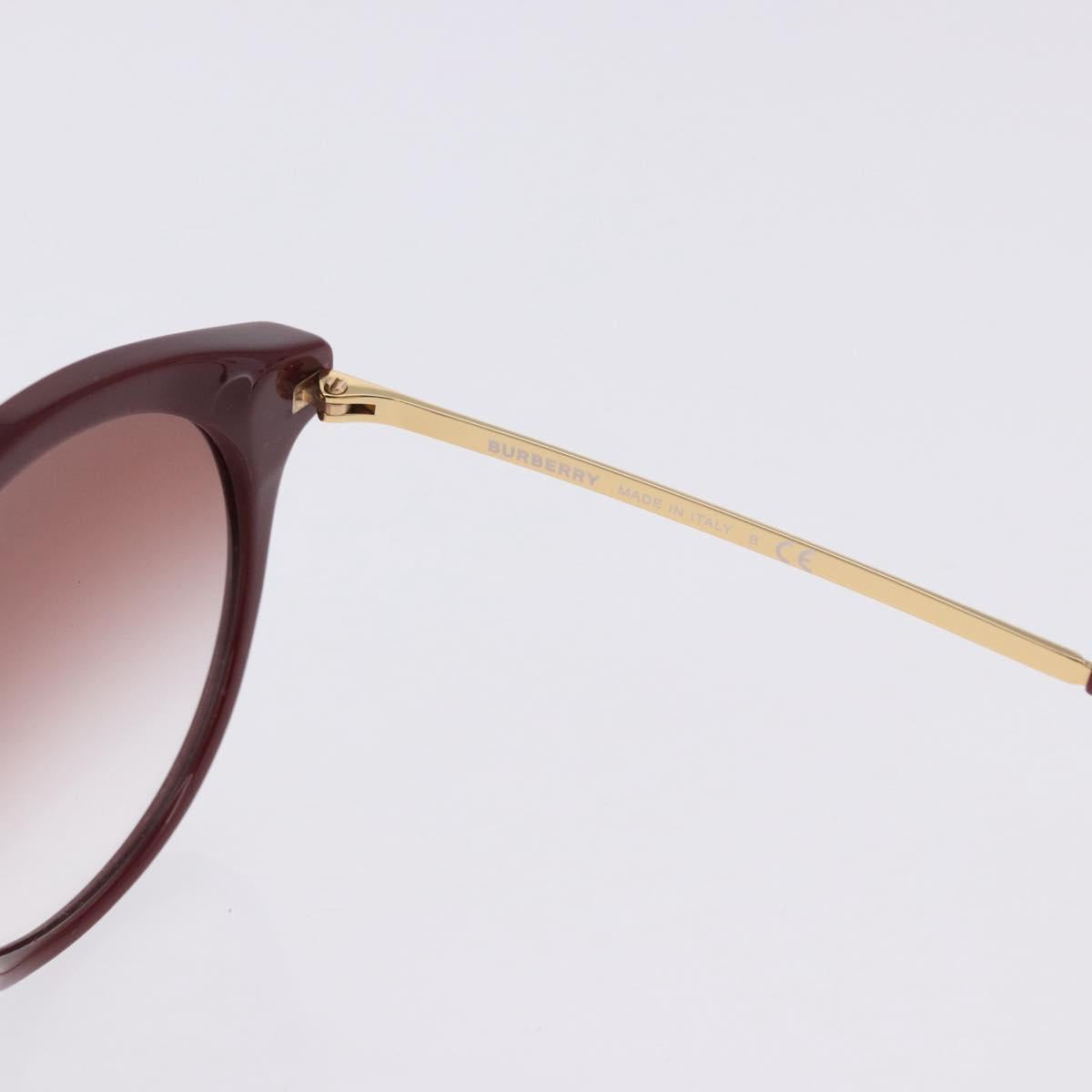 BURBERRY Sunglasses Plastic 2 Set Red Silver Gold Auth BA15437