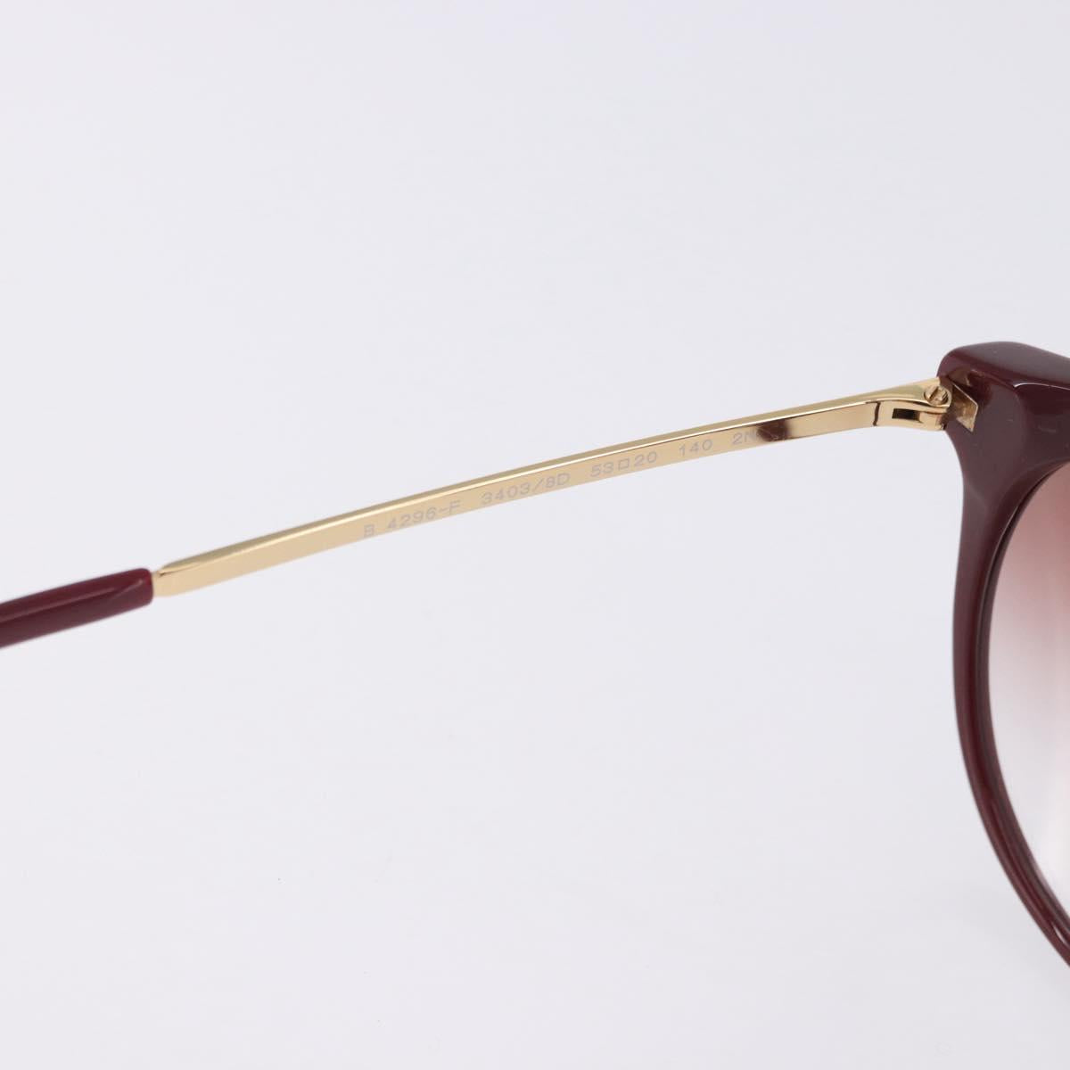 BURBERRY Sunglasses Plastic 2 Set Red Silver Gold Auth BA15437