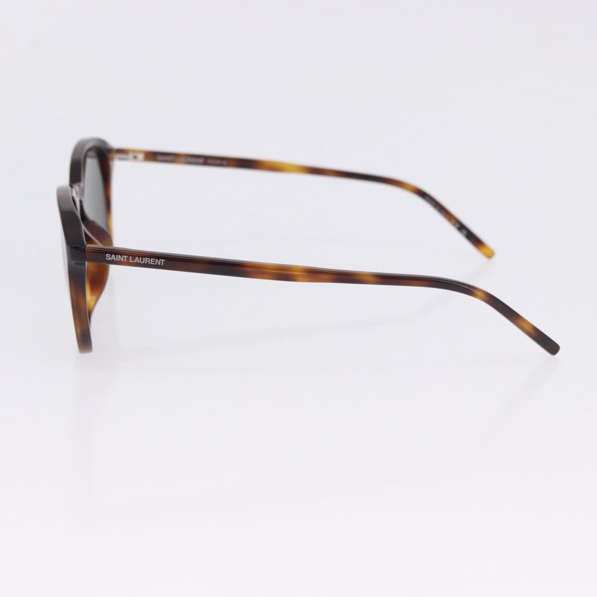 SAINT LAURENT Sunglasses Plastic 2 Set Brown Black Auth BA15438