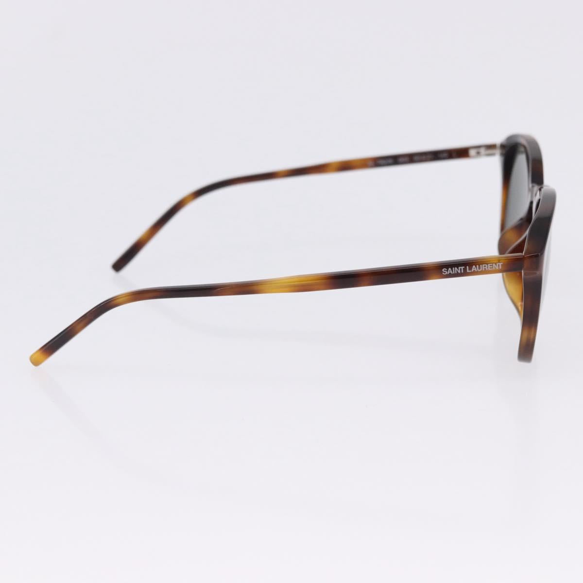 SAINT LAURENT Sunglasses Plastic 2 Set Brown Black Auth BA15438