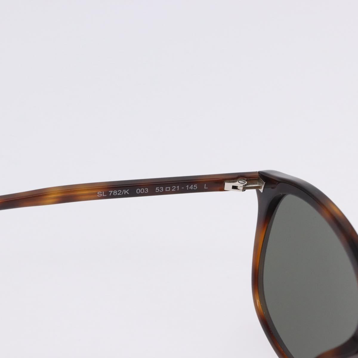 SAINT LAURENT Sunglasses Plastic 2 Set Brown Black Auth BA15438