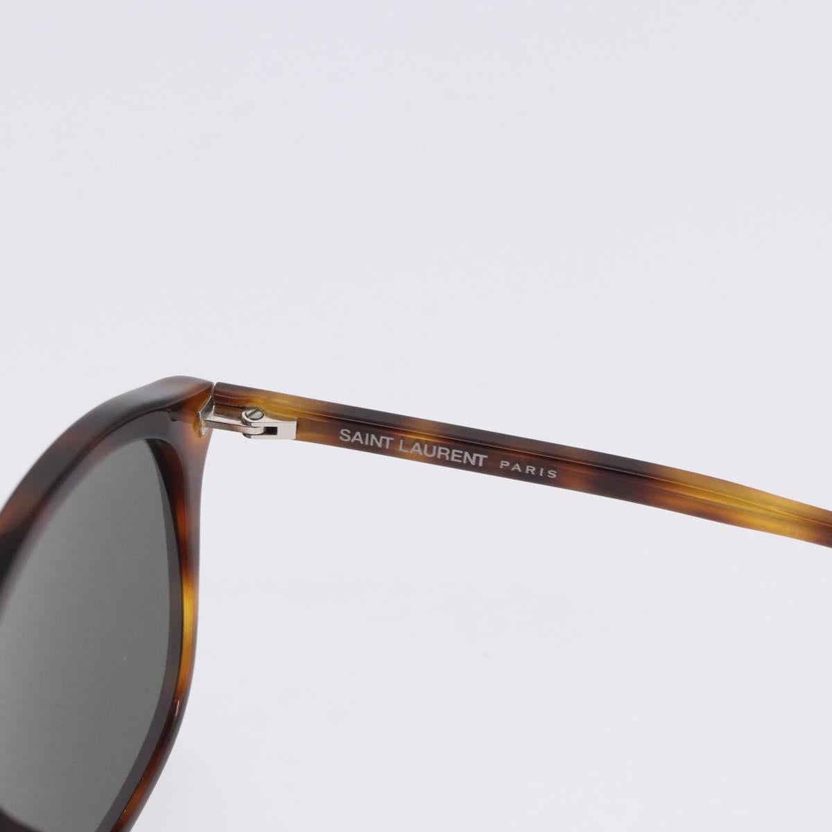 SAINT LAURENT Sunglasses Plastic 2 Set Brown Black Auth BA15438
