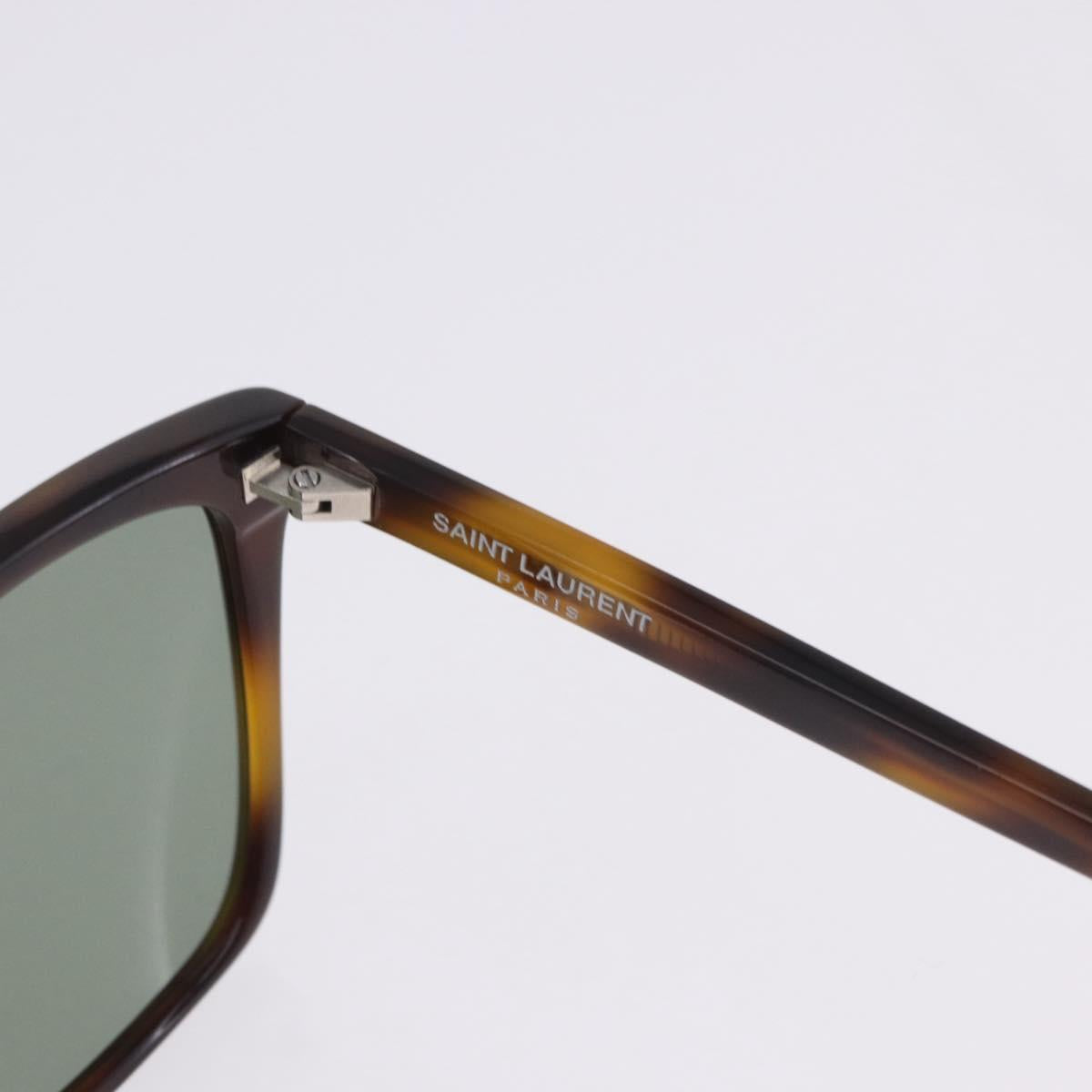 SAINT LAURENT Sunglasses Plastic 2 Set Brown Black Auth BA15438