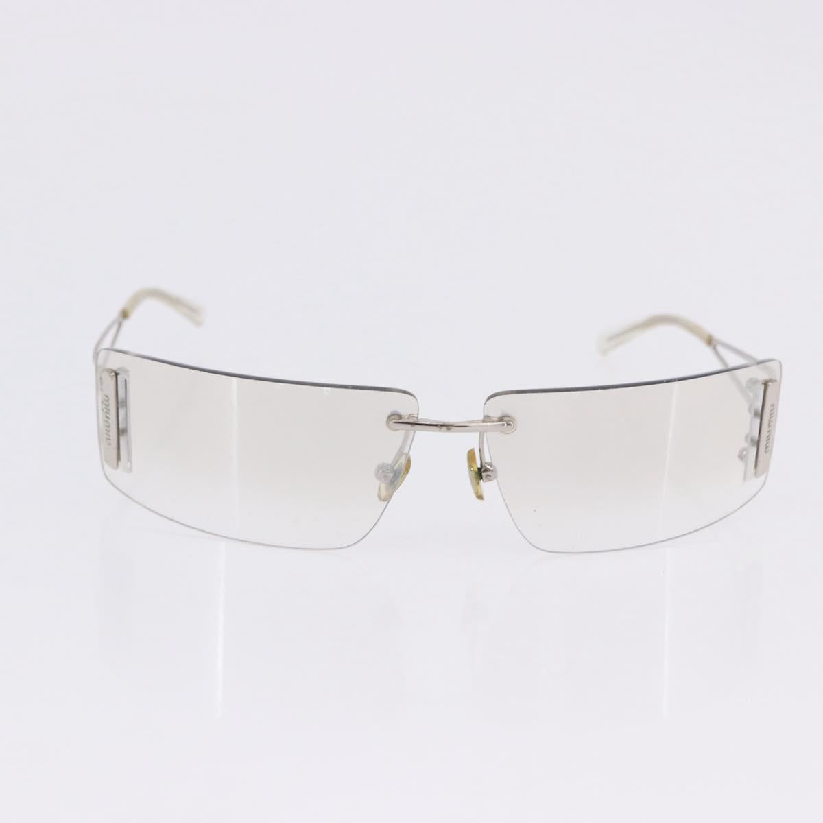 Christian Dior MIUMIU PRADA Sunglasses Plastic 3 Set Black Silver Auth BA15439