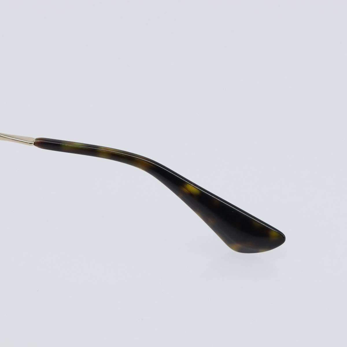 PRADA Sunglasses Plastic Black Gold Tone Auth BA15440