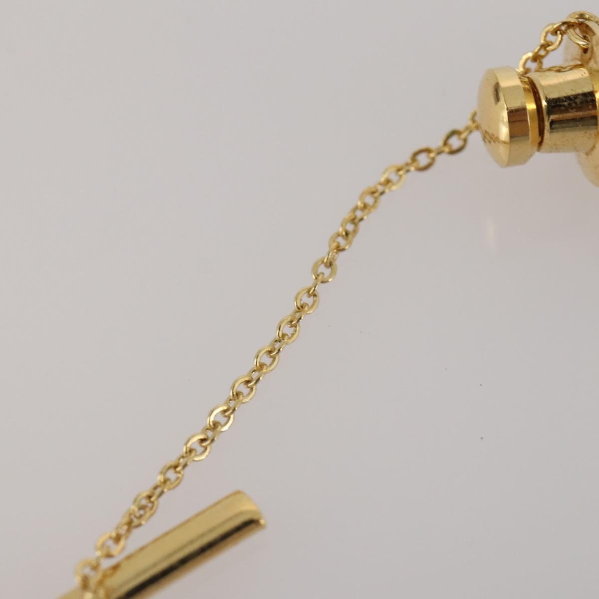 SAINT LAURENT dunhill Cuffs Tie Pin Metal 4 Set Gold Tone Silver Auth BA15443