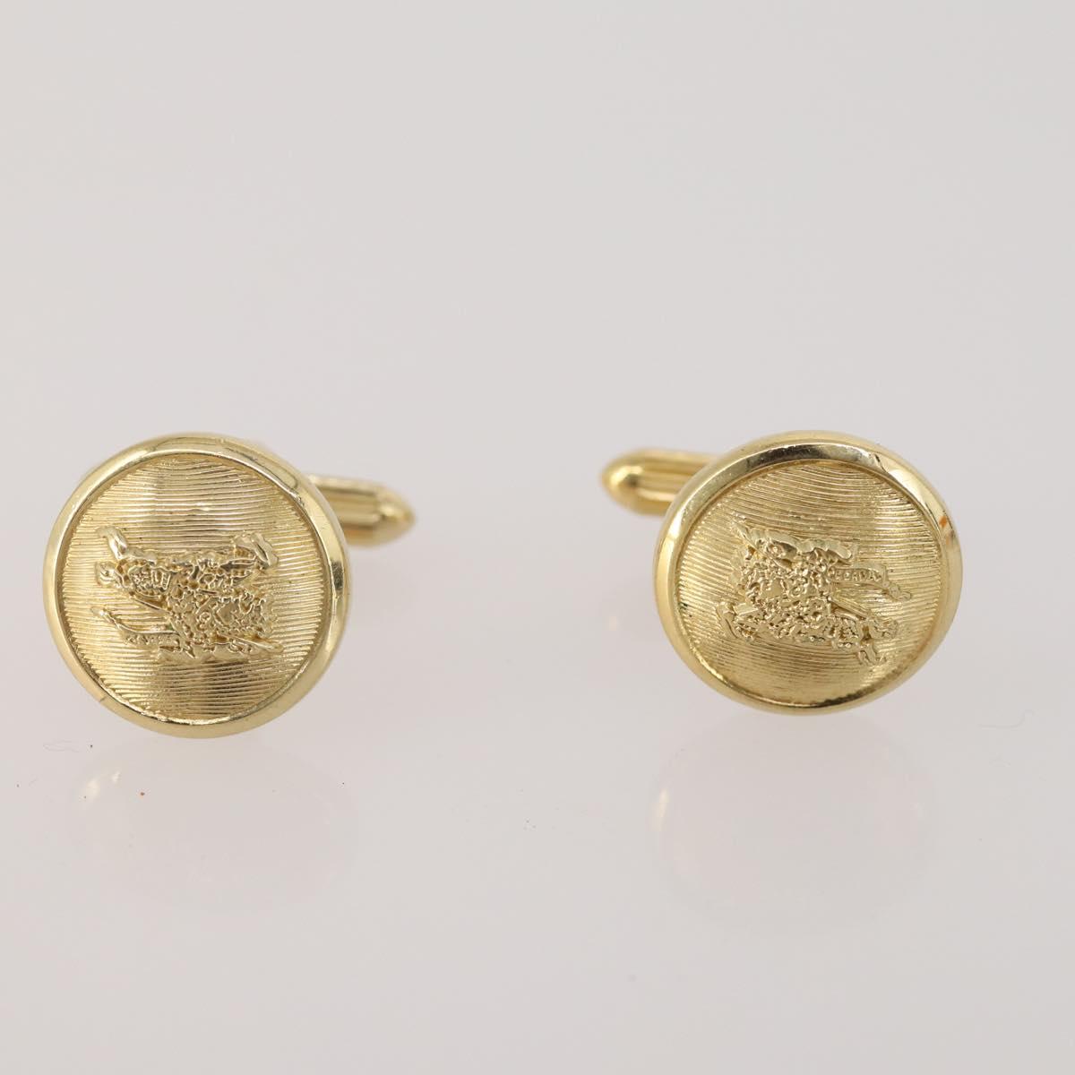 SAINT LAURENT dunhill Cuffs Tie Pin Metal 4 Set Gold Tone Silver Auth BA15443