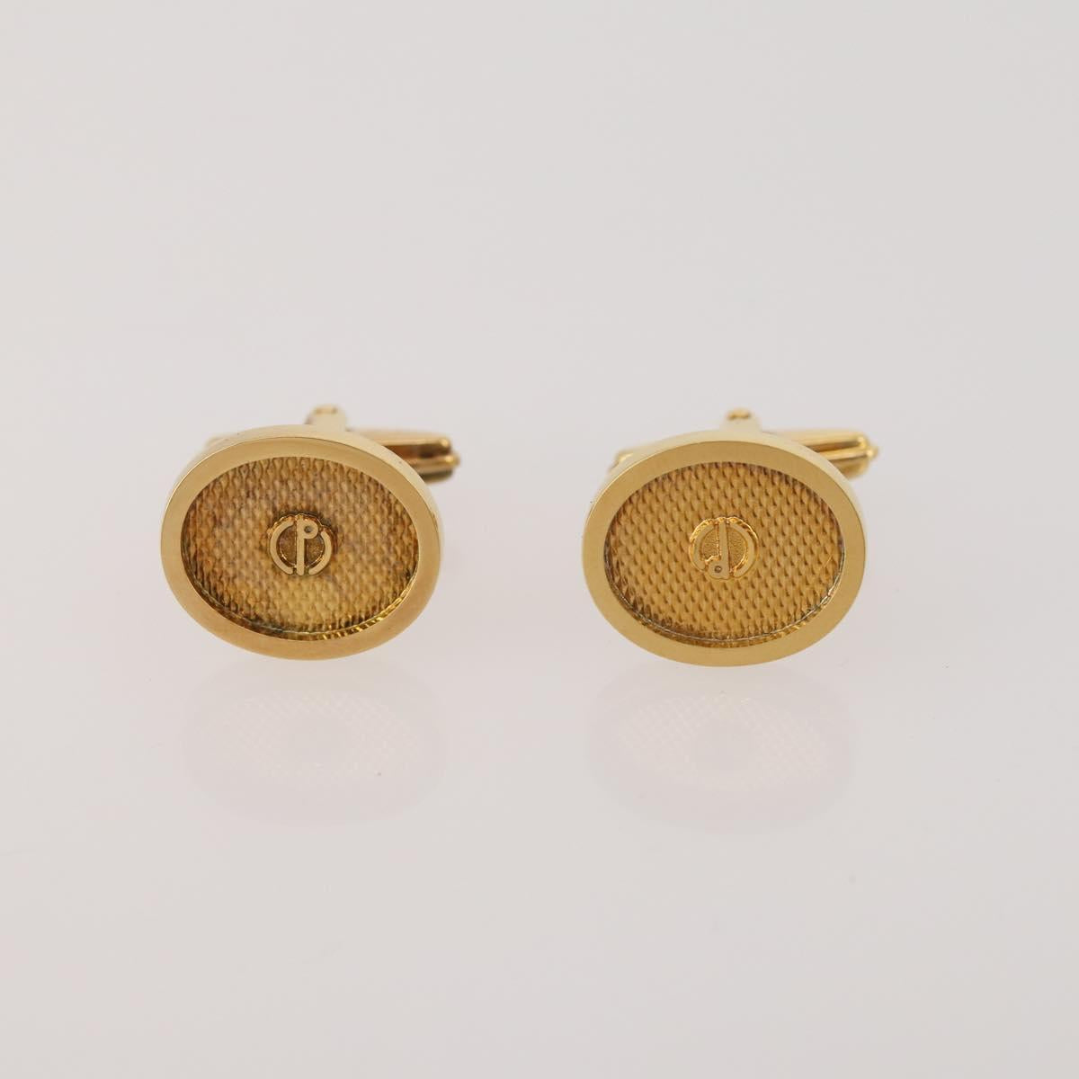 SAINT LAURENT dunhill Cuffs Tie Pin Metal 4 Set Gold Tone Silver Auth BA15443