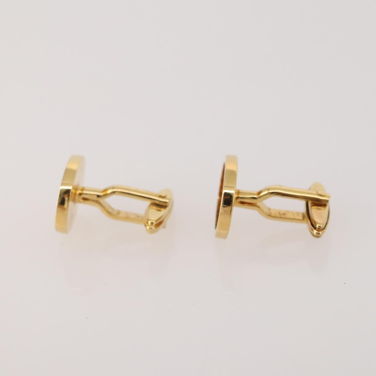 SAINT LAURENT dunhill Cuffs Tie Pin Metal 4 Set Gold Tone Silver Auth BA15443