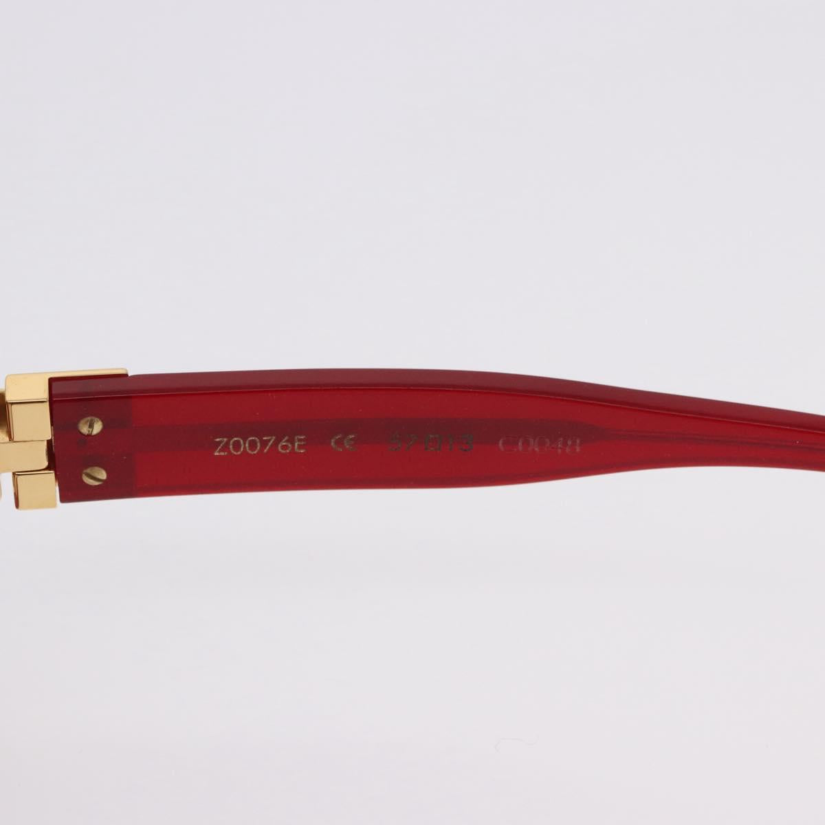 LOUIS VUITTON Spouson GM Sunglasses Plastic Red Gold Tone Z0076E LV Auth BA15450