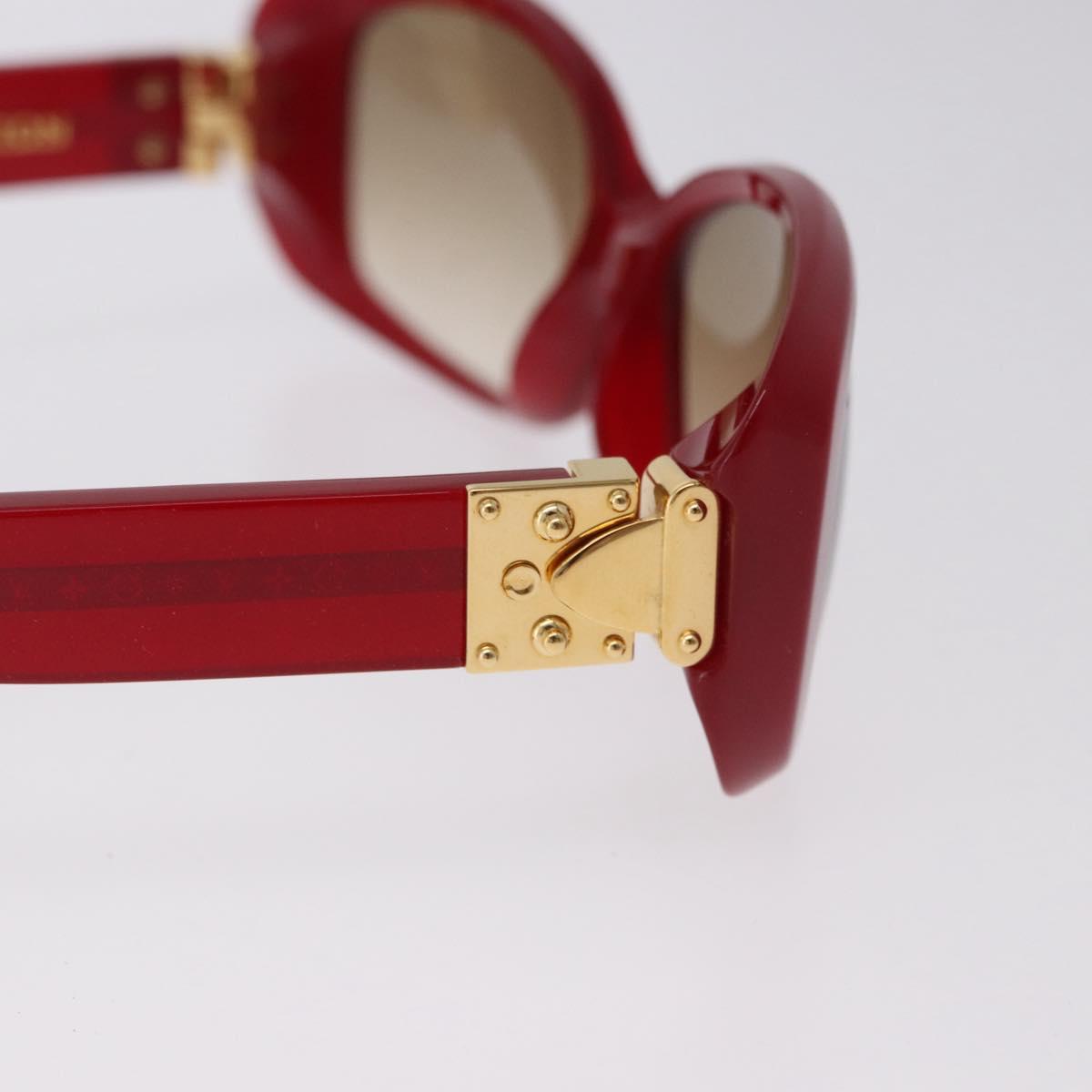 LOUIS VUITTON Spouson GM Sunglasses Plastic Red Gold Tone Z0076E LV Auth BA15450