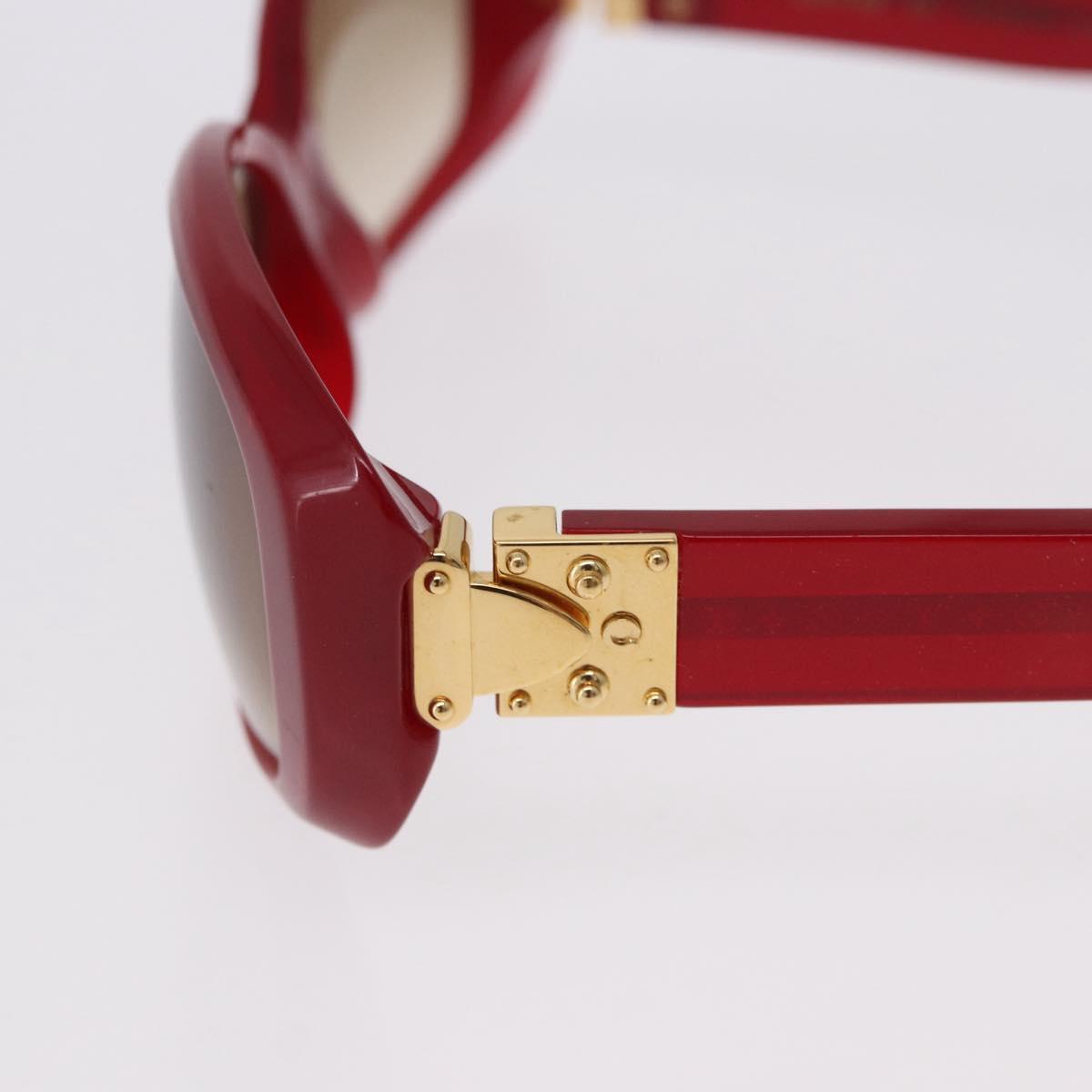 LOUIS VUITTON Spouson GM Sunglasses Plastic Red Gold Tone Z0076E LV Auth BA15450