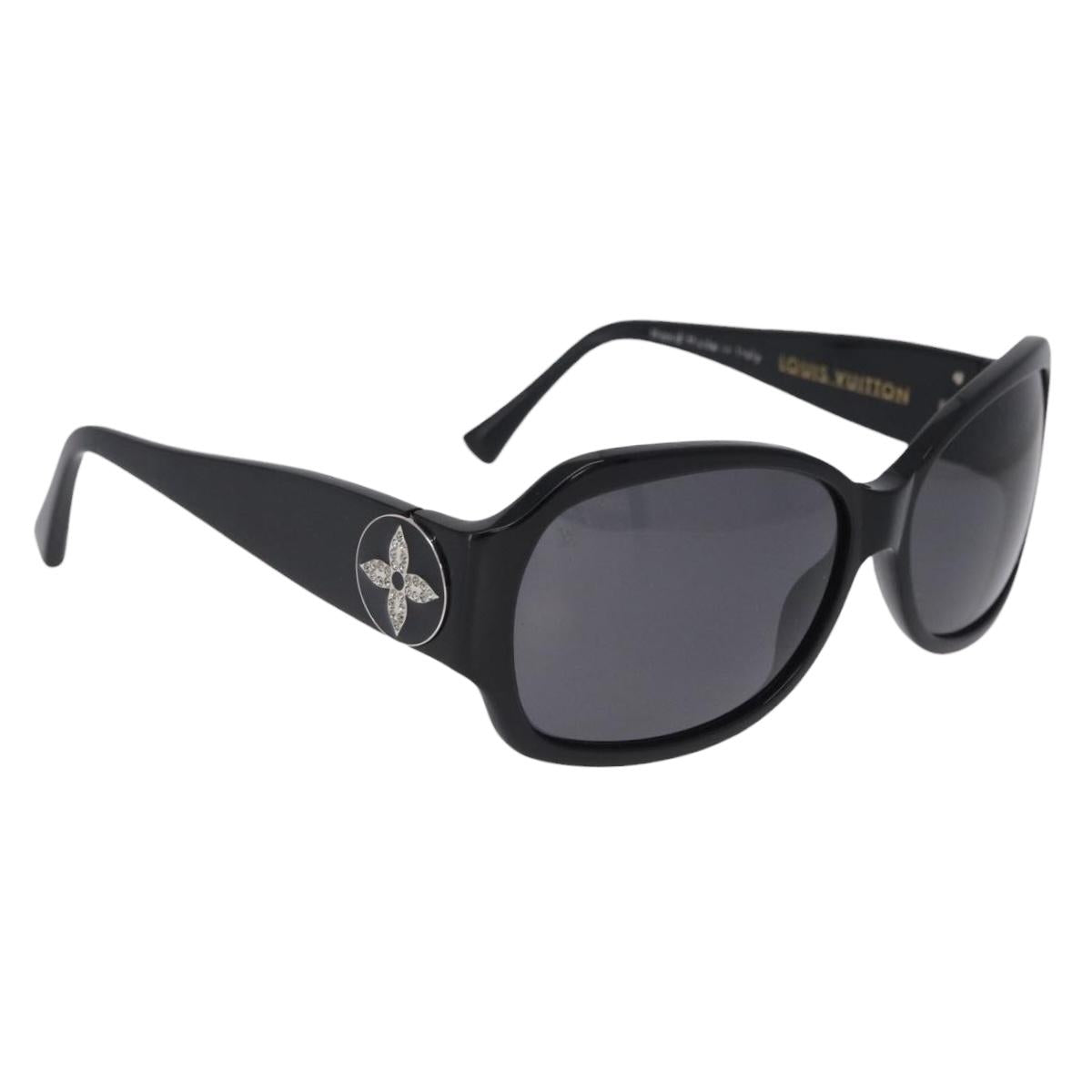 LOUIS VUITTON Ursula Strauss Sunglasses Plastic Black Z0145E LV Auth BA15451V