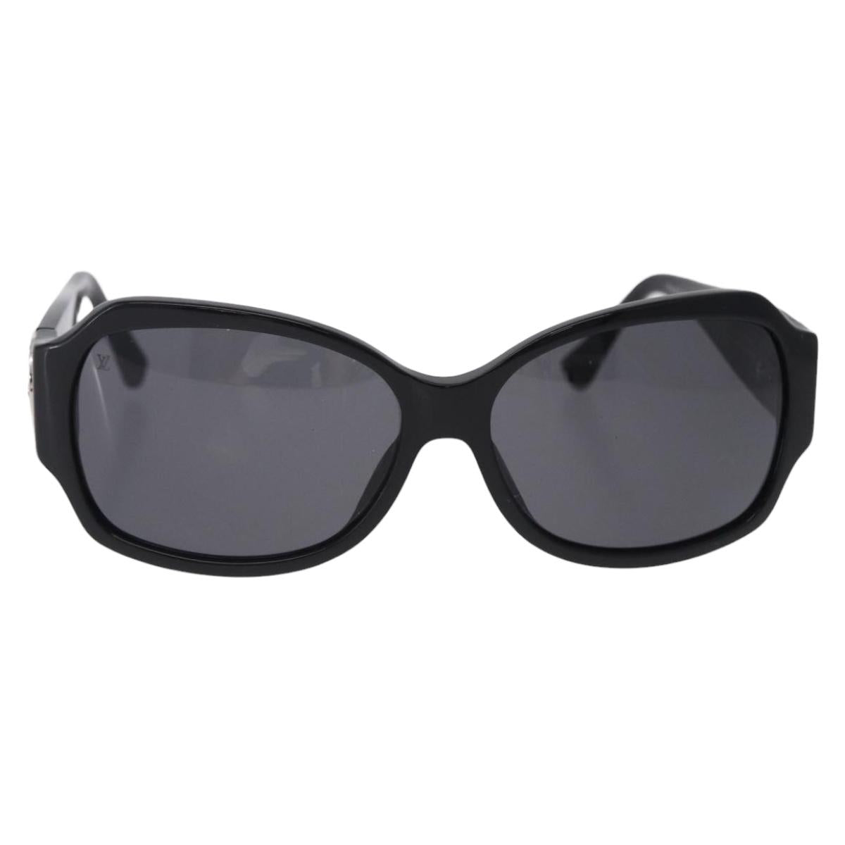 LOUIS VUITTON Ursula Strauss Sunglasses Plastic Black Z0145E LV Auth BA15451V