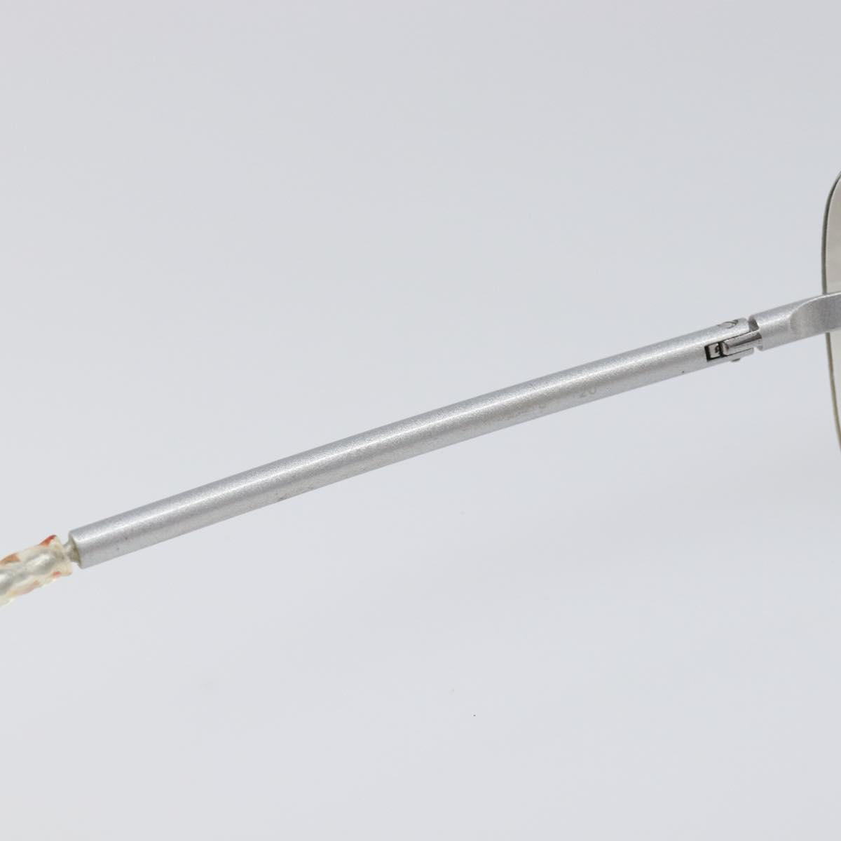 CHANEL Rimless Sunglasses Metal Silver CC Auth BA15458