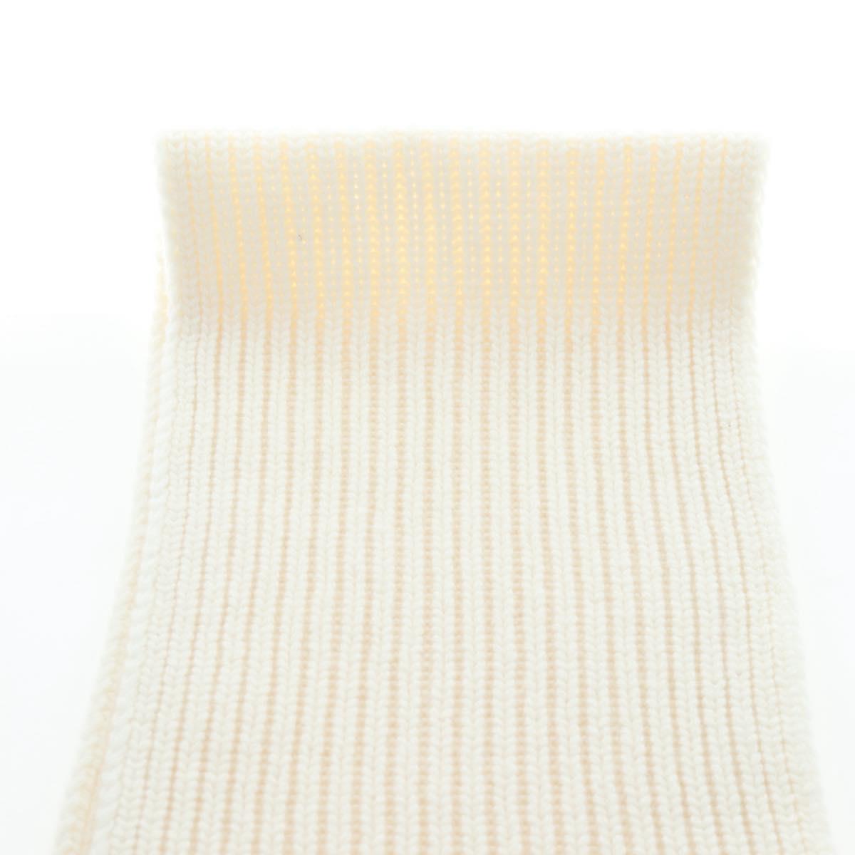 GUCCI Scarf Cashmere Ivory Gold Tone 773426 Auth BA15459V