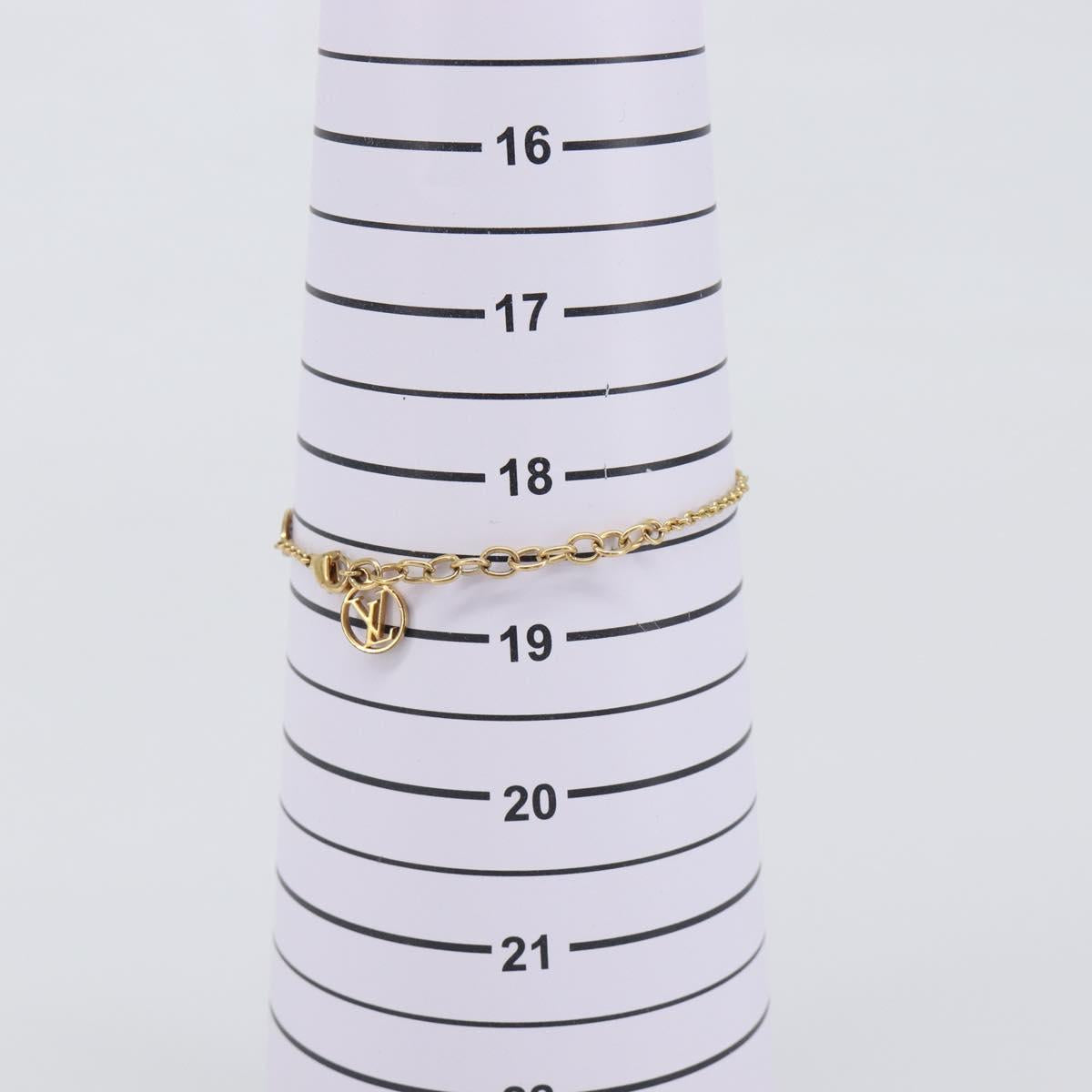 LOUIS VUITTON LV&ME K GP Bracelet Metal Gold Tone M67168 LV Auth BA15461V