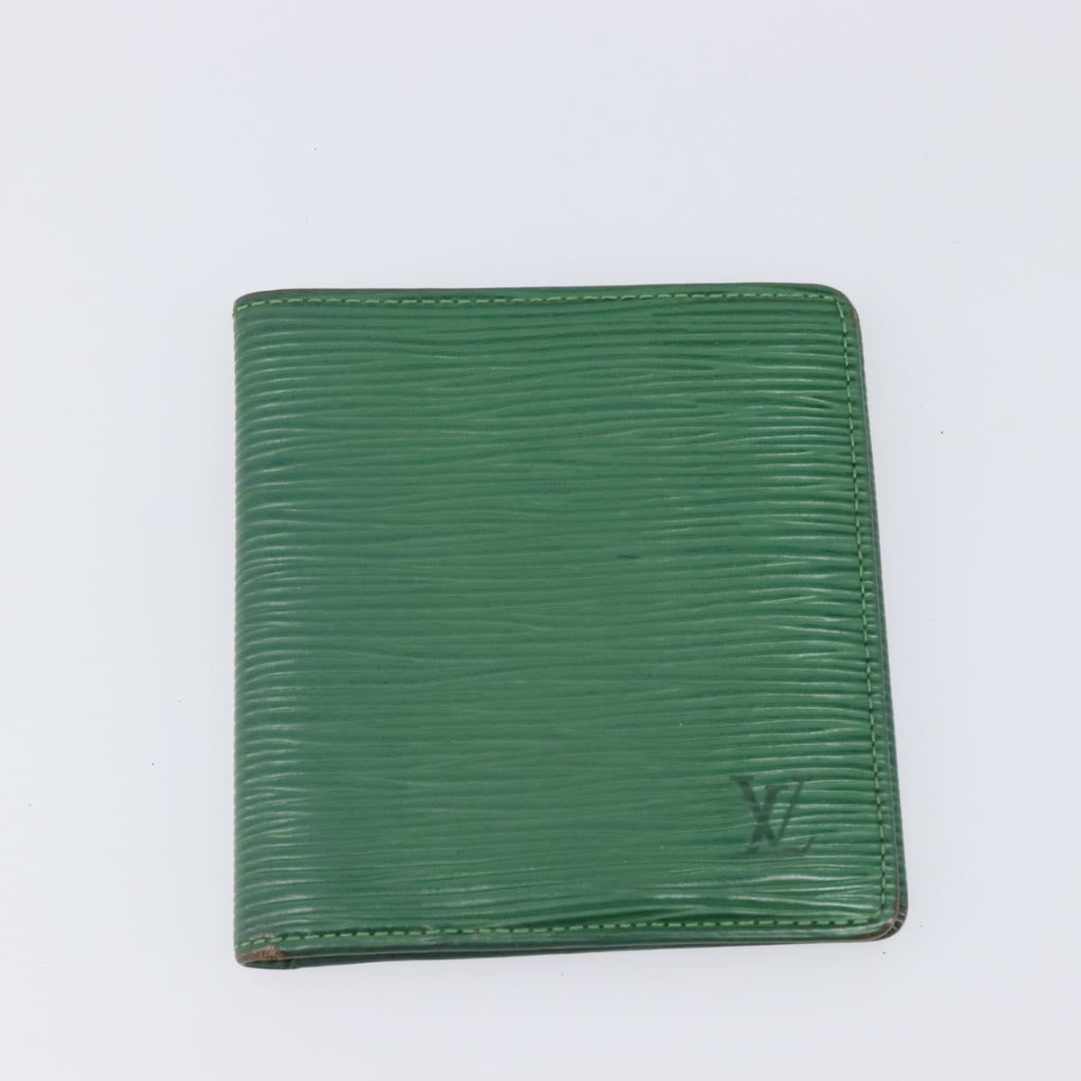 LOUIS VUITTON Epi Wallet 5 Set Red Black Blue LV Auth BA15467
