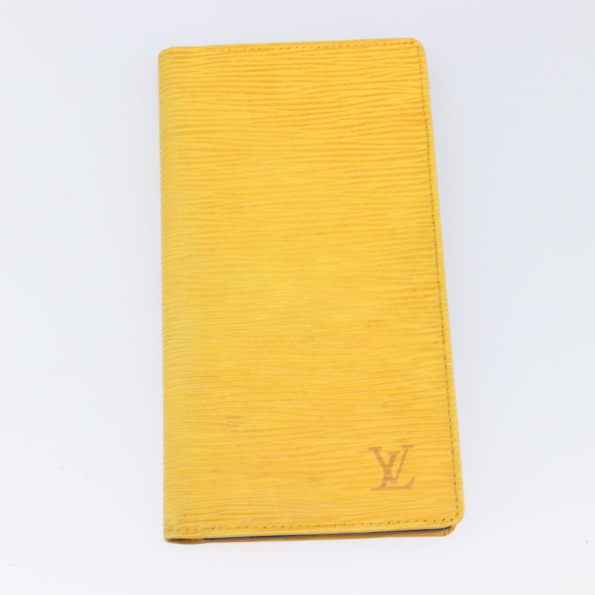 LOUIS VUITTON Epi Wallet 5 Set Red Blue Yellow LV Auth BA15468