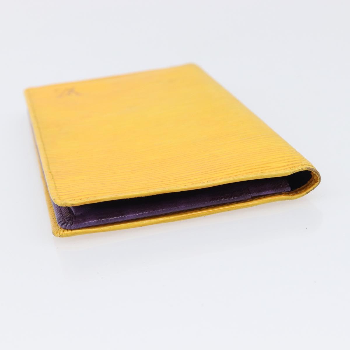 LOUIS VUITTON Epi Wallet 5 Set Red Blue Yellow LV Auth BA15468