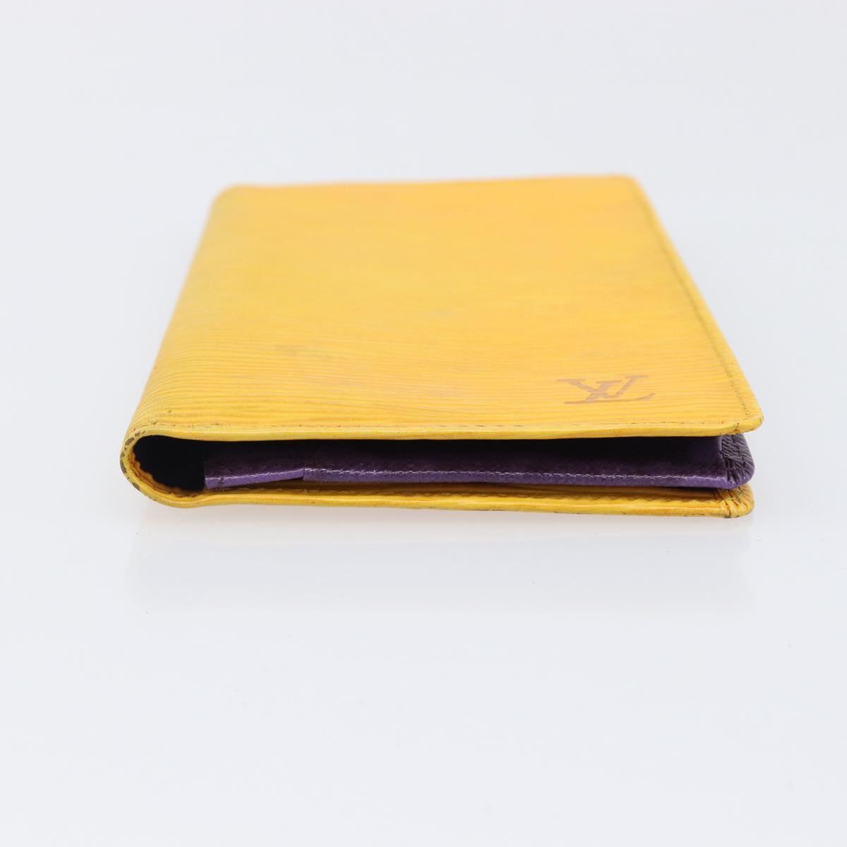 LOUIS VUITTON Epi Wallet 5 Set Red Blue Yellow LV Auth BA15468