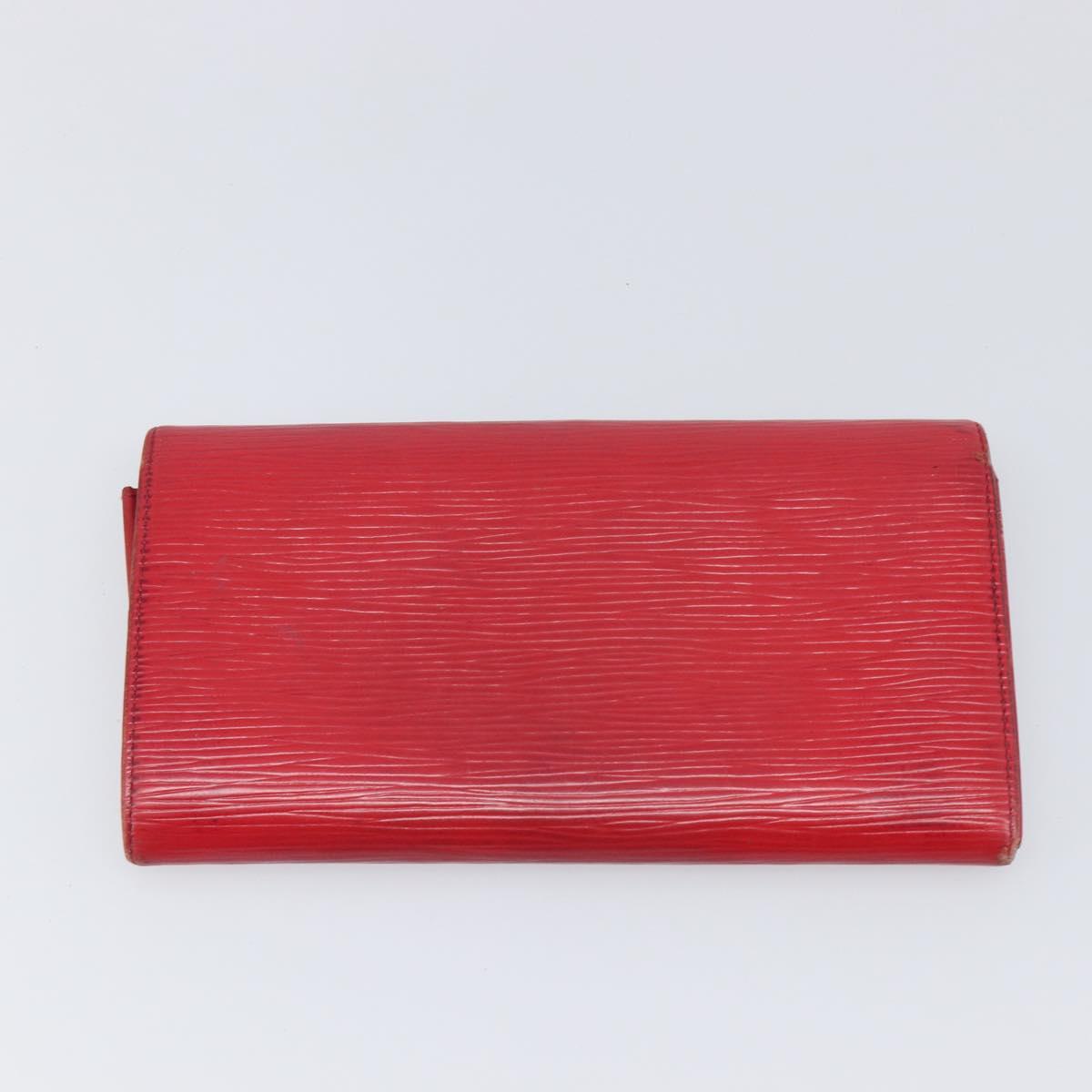 LOUIS VUITTON Epi Wallet 5 Set Red Green Blue LV Auth BA15469