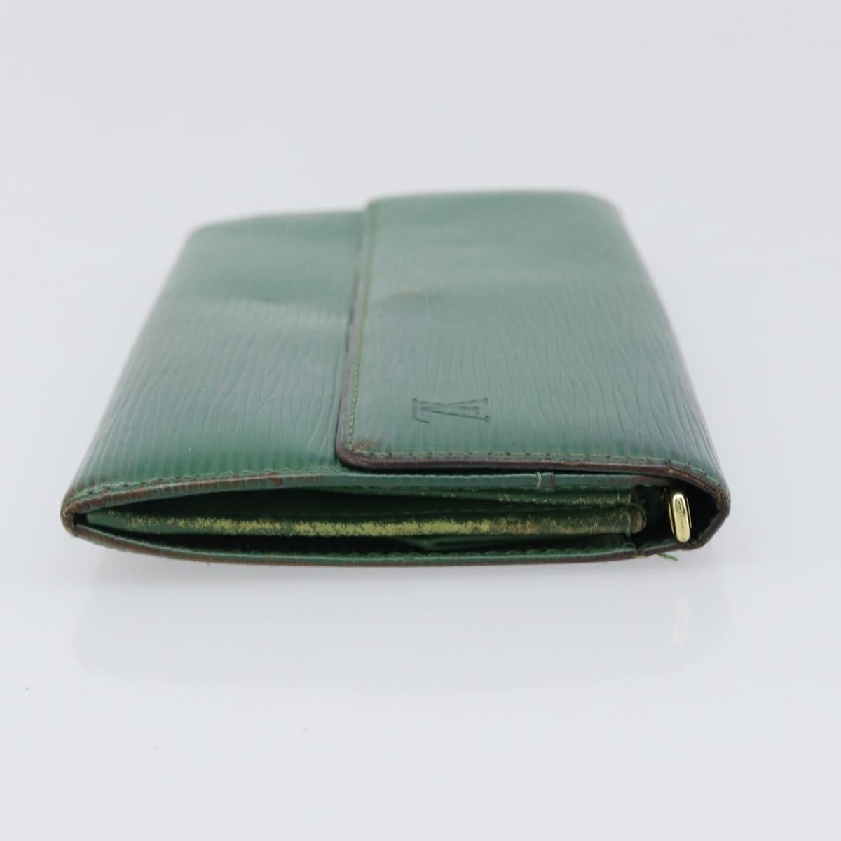 LOUIS VUITTON Epi Wallet 5 Set Red Green Blue LV Auth BA15469