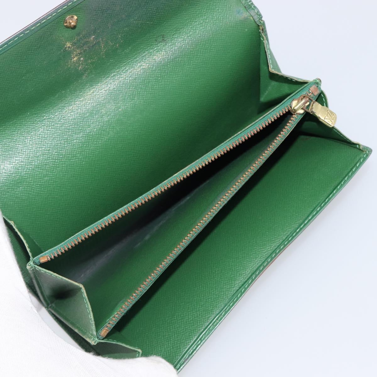 LOUIS VUITTON Epi Wallet 5 Set Red Green Blue LV Auth BA15469