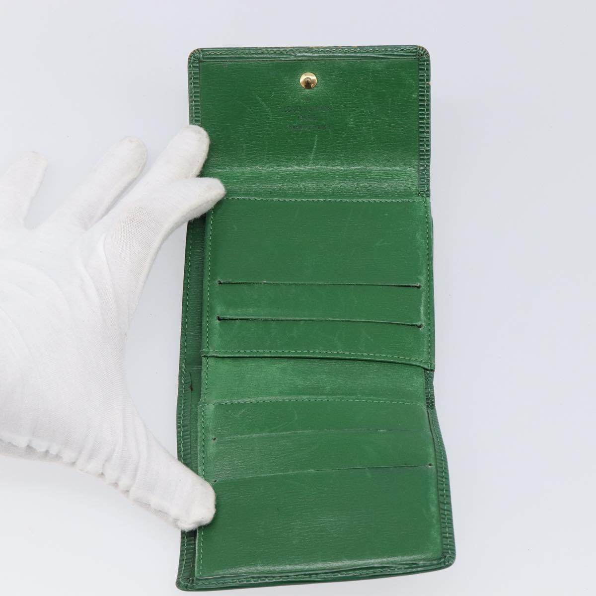 LOUIS VUITTON Epi Wallet 5 Set Red Green Blue LV Auth BA15469